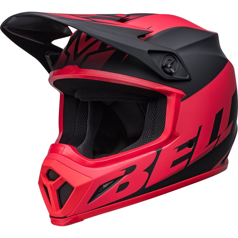 BELL - CASCO MOTOCROSS MX-9 MIPS DISRUPT NERO OPACO/ROSSO