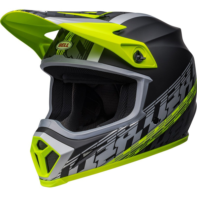 BELL - CASCO MOTOCROSS MX-9 MIPS OFFSET NERO OPACO/GIALLO FLUO BELL - CASCO MOTOCROSS MX-9 MIPS OFFSET NERO OPACO/GIALLO FLUO