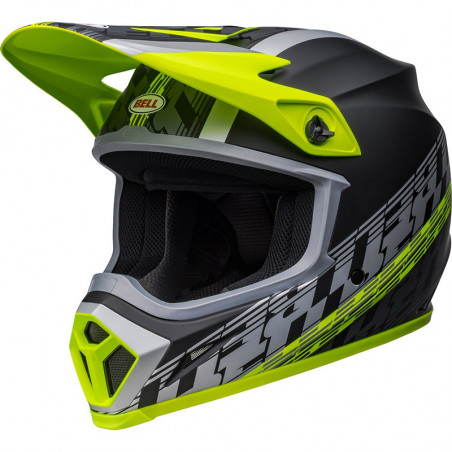 BELL - CASCO MOTOCROSS MX-9 MIPS OFFSET NERO OPACO/GIALLO FLUO