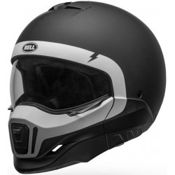 BELL - CASCO MOTO INTEGRALE BROOZER CRANIUM NERO OPACO/BIANCO