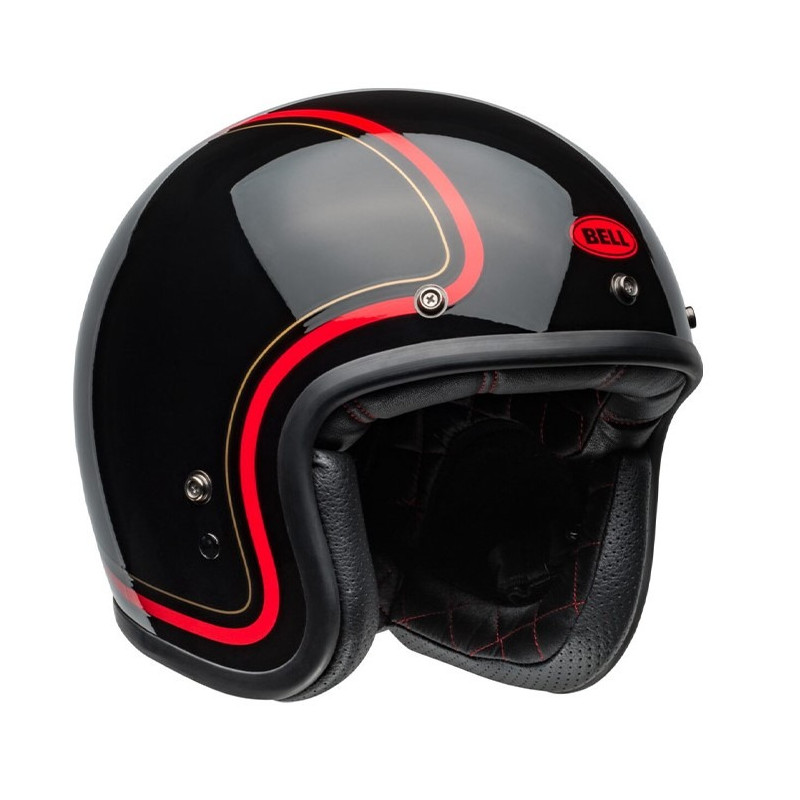 BELL - CASCO MOTO JET CUSTOM 500 CHIEF - NERO/ROSSO