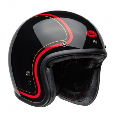BELL - CASCO MOTO JET CUSTOM 500 CHIEF - NERO/ROSSO