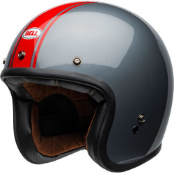 BELL - CASCO MOTO JET CUSTOM 500 DLX RALLY GRIGIO/ROSSO