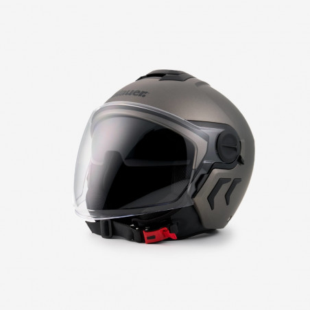 BLAUER HT - CASCO MOTO JET DJ01 TITANIO OPACO
