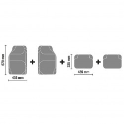 CORA - 000134131 Set 4 tappeti pvc Carmat4