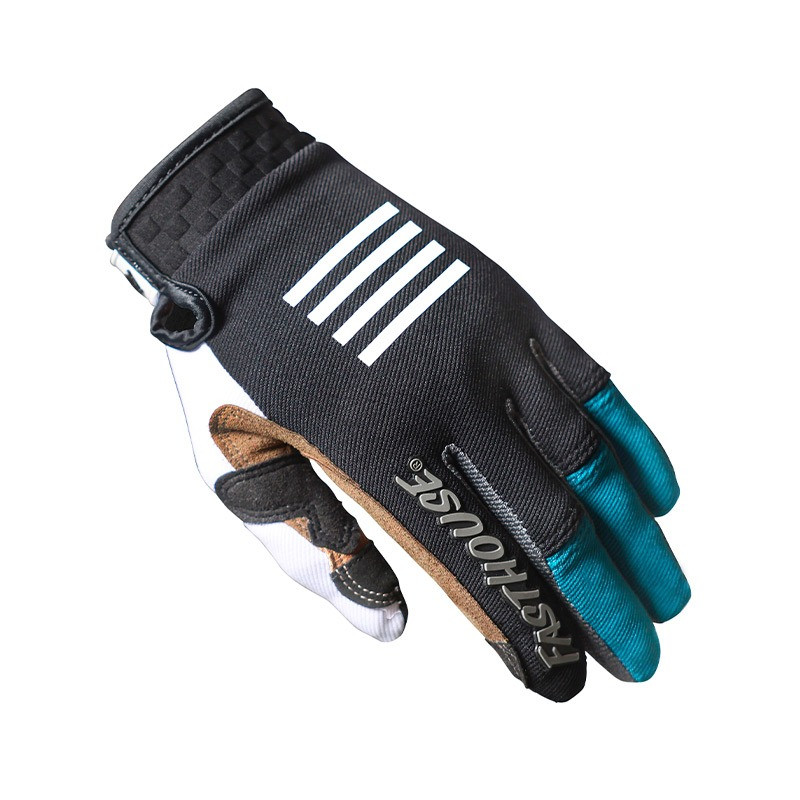 FASTHOUSE - GUANTI MOTOCROSS GRINDHOUSE SPEED STYLE 24.1 - NERO/BIANCO/AZZURRO