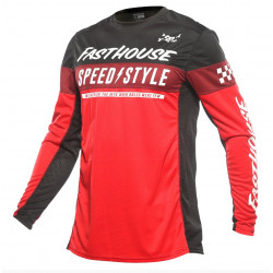 FASTHOUSE - MAGLIA MOTOCROSS GRINDHOUSE 24.2 AKIN - ROSSO/NERO