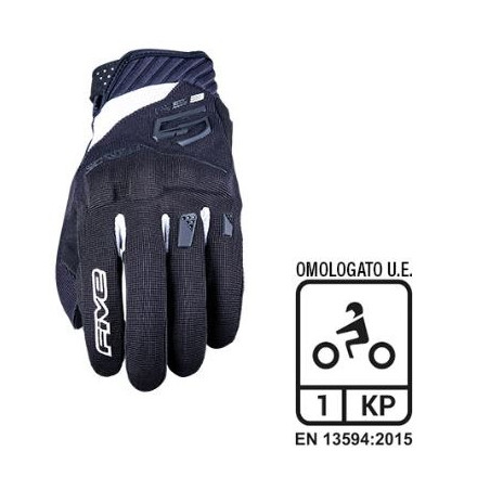 FIVE - GUANTI MOTO ESTIVI RS3 EVO - NERO/BIANCO