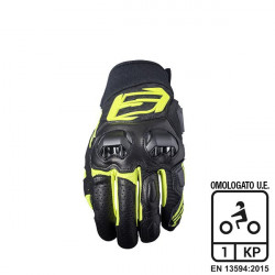 FIVE - GUANTI MOTO ESTIVI SF3 - NERO/GIALLO FLUO