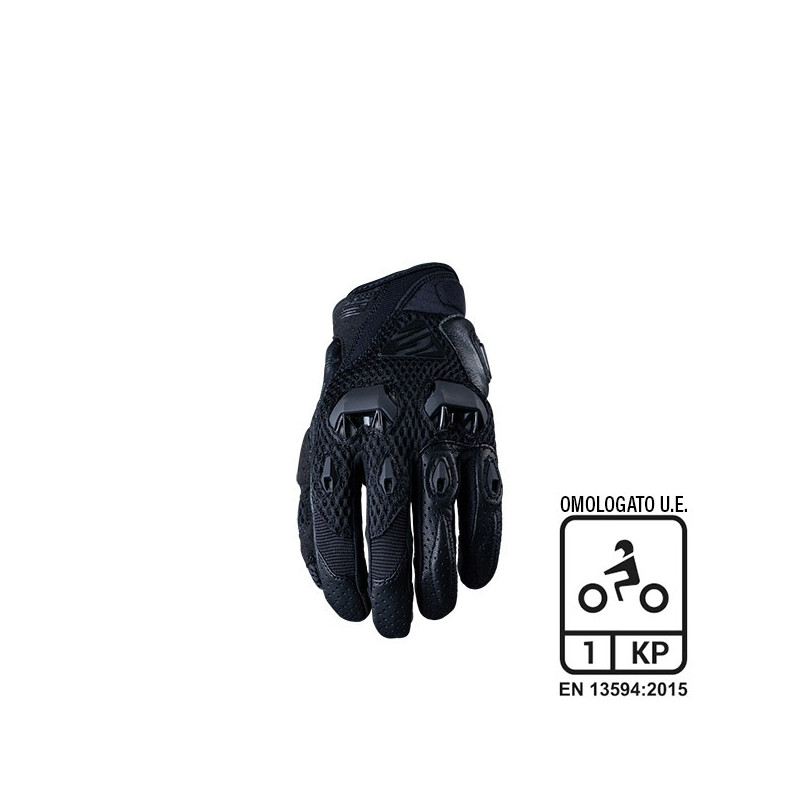 FIVE - GUANTI MOTO ESTIVI STUNT EVO AIRFLOW - NERO