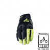 FIVE - GUANTI MOTO ESTIVI STUNT EVO AIRFLOW - NERO/GIALLO FLUO