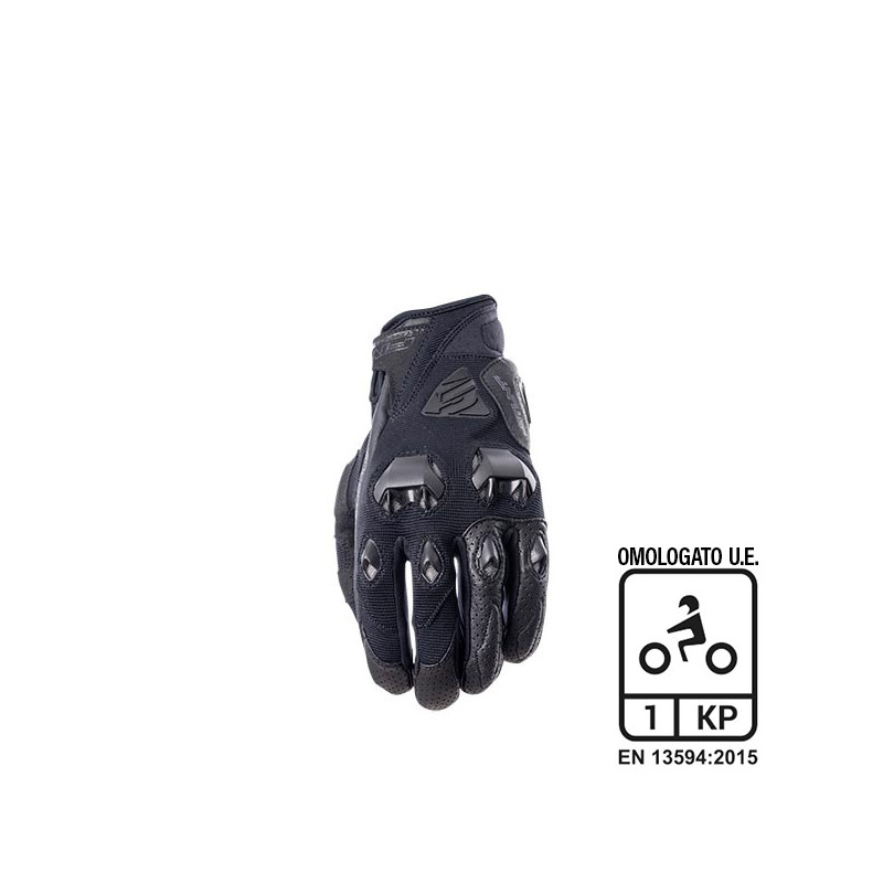 FIVE - GUANTI MOTO ESTIVI STUNT EVO NERO