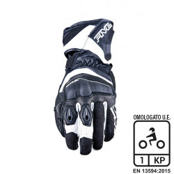 FIVE - GUANTI MOTO IN PELLE RFX4 EVO - NERO/BIANCO