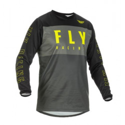 FLY - MAGLIA MOTOCROSS F-16 NERO/GRIGIO/GIALLO FLUO