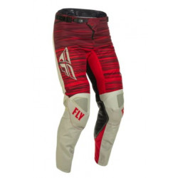 FLY - PANTALONI MOTOCROSS KINETIC WAVE GRIGIO/ROSSO