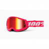 100% - MASCHERA STRATA 2 PINK - LENTE A SPECCHIO ROSSA - ROSA