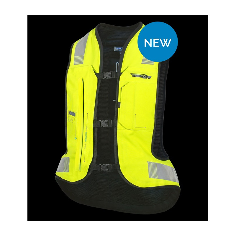 HELITE - GILET MOTO AIRBAG E-TURTLE HI VIS - GIALLO FLUO