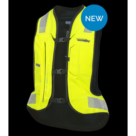 HELITE - GILET MOTO AIRBAG E-TURTLE HI VIS - GIALLO FLUO
