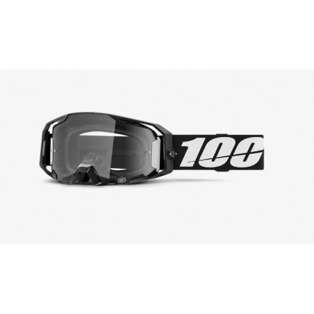 100% - MASCHERINA MOTOCROSS ARMATIC LENTE SPECCHIATA ARGENTO - NERO