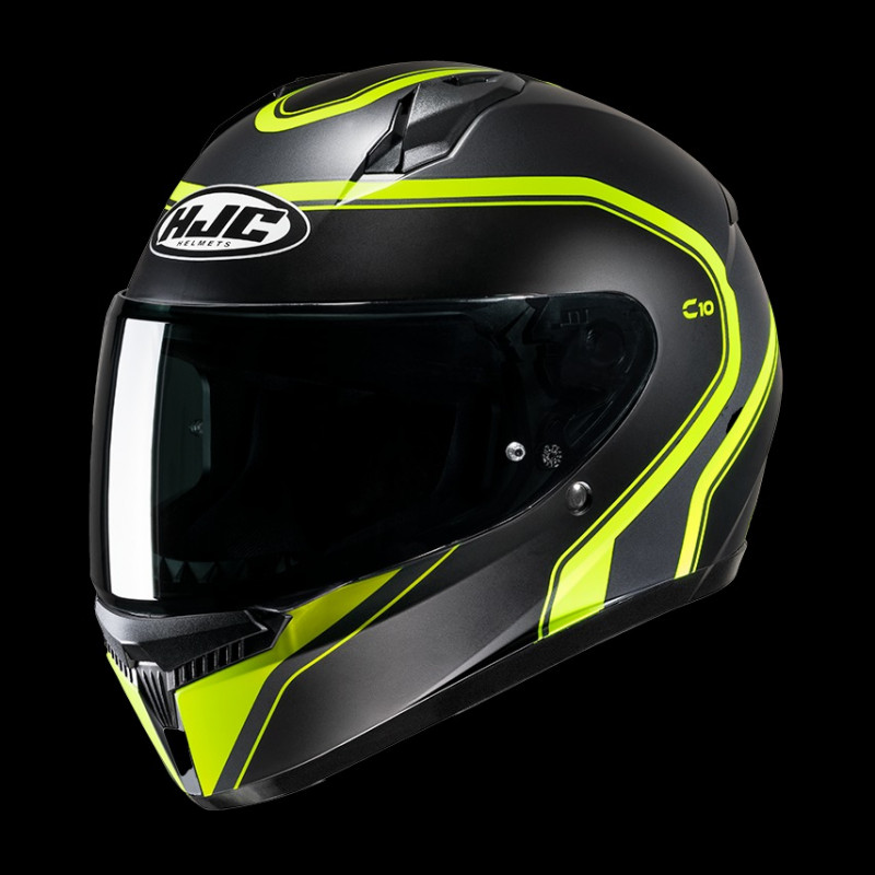 HJC - CASCO MOTO INTEGRALE C10 ELIE MC3HSF NERO OPACO/GIALLO FLUO HJC - CASCO MOTO INTEGRALE C10 ELIE MC3HSF NERO OPACO/GIALLO FLUO