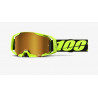 100% - MASCHERINA MOTOCROSS ARMATIC LENTE SPECCHIATA ORO - GIALLO FLUO