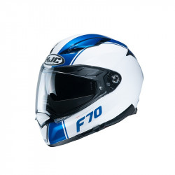 HJC - CASCO MOTO INTEGRALE F70 MAGO MC2SF BIANCO/BLU