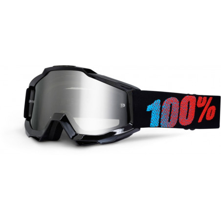 100% - MASCHERINA MOTOCROSS BAMBINO ACCURI YOUTH LENTE ARGENTO