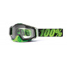 100% - MASCHERINA MOTOCROSS RACECRAFT METAL LIME CON LENTE TRASPARENTE