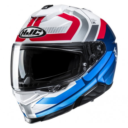 HJC - CASCO MOTO INTEGRALE i71 VIZ MC21 - BIANCO/ROSSO/BLU