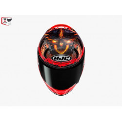 HJC - CASCO MOTO INTEGRALE RPHA 12 DIABLO BLIZZARD MC1 - NERO/ROSSO