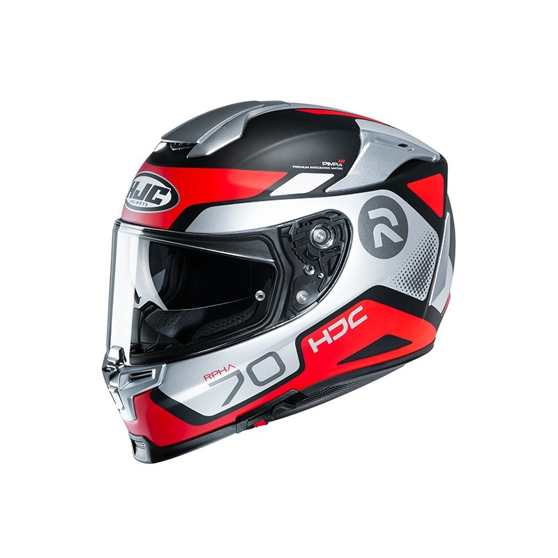 HJC - CASCO MOTO INTEGRALE RPHA 70 SHUKY MC1SF ROSSO/BIANCO/NERO HJC - CASCO MOTO INTEGRALE RPHA 70 SHUKY MC1SF ROSSO/BIANCO/NERO
