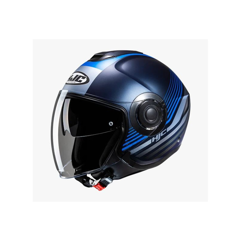 HJC - CASCO MOTO JET I40N DOVA MC2SF GRIGIO/ BLU OPACO