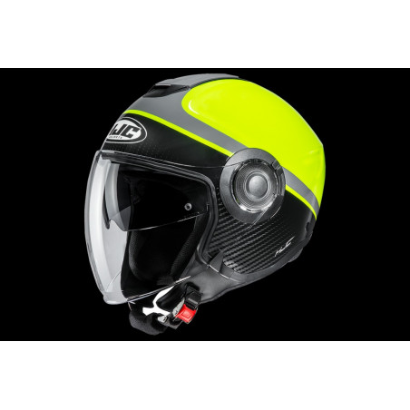 HJC - CASCO MOTO JET I40 WIROX MC4H NERO/GIALLO FLUO