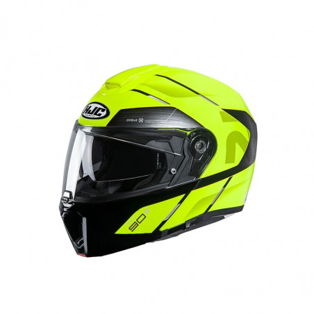 HJC - CASCO MOTO MODULARE RPHA 90 S BEKAVO MC3H GIALLO FLUO/NERO