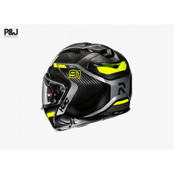 HJC - CASCO MOTO MODULARE RPHA 91 CARBON LAGOS MC3H - CARBONIO/GIALLO FLUO