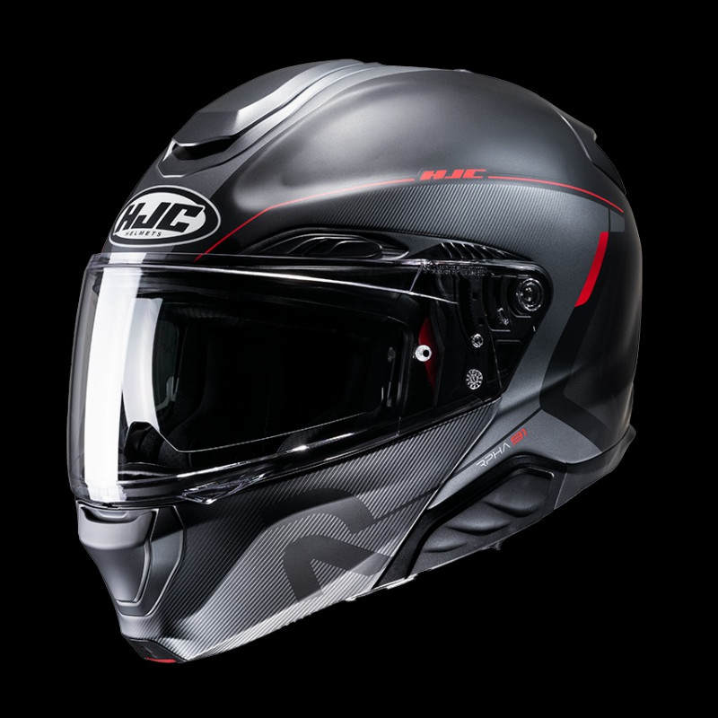 HJC - CASCO MOTO MODULARE RPHA 91 COMBUST MC1SF NERO/ROSSO
