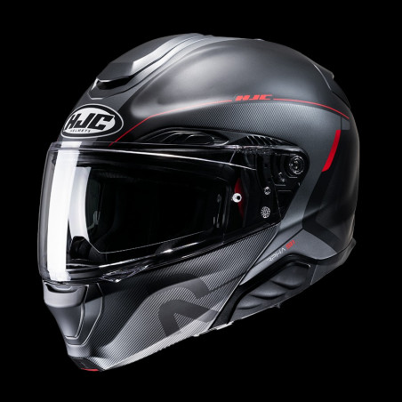 HJC - CASCO MOTO MODULARE RPHA 91 COMBUST MC1SF NERO/ROSSO