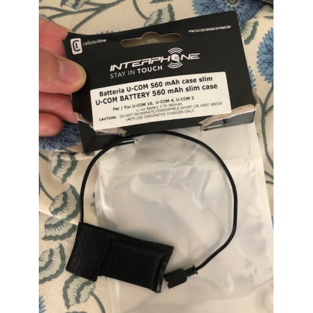 INTERPHONE - BATTERIA SLIM INTERFONO U-COM 560 MAH