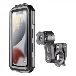 INTERPHONE - CUSTODIA PORTATELEFONO UNIVERSALE CON SUPPORTO MANUBRIO QUIKLOX 6.5''