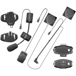 INTERPHONE - KIT AUDIO COMPLETO DI MICROFONI, AURICOLARI da 40MM E STAFFE CONNECT/TOUR/LINK