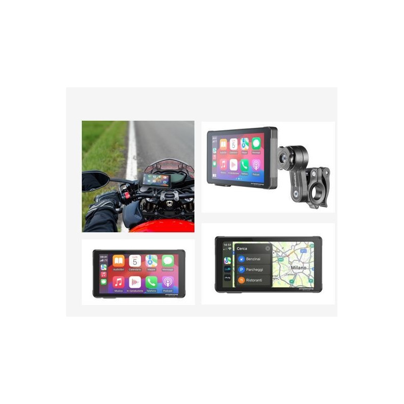 INTERPHONE - SISTEMA UNIVERSALE CAR PLAY PER MOTO RIDESYNC
