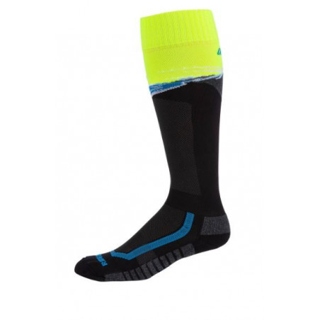 KLIM - CALZE TECNICHE MOTO ESTIVE AGGRESSOR VENTED SOCK AZZURRO/NERO/GIALLO FLUO