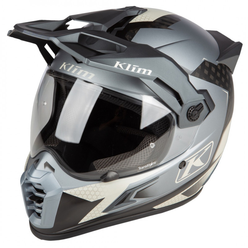 KLIM - CASCO MOTO ADVENTURE KRIOS PRO CARBONIO/GRIGIO KLIM - CASCO MOTO ADVENTURE KRIOS PRO CARBONIO/GRIGIO