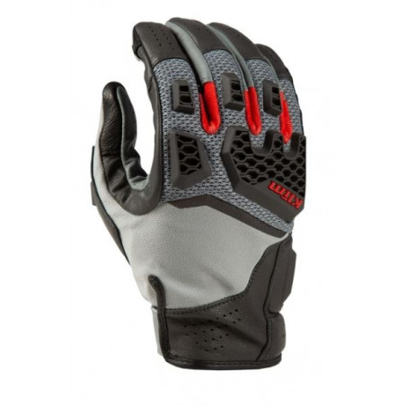 KLIM - GUANTI MOTO ESTIVI BAJA S4 GRIGIO/ROSSO