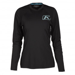 KLIM - MAGLIA MANICHE LUNGHE INTIMA TECNICA DONNA ESTIVA SOLSTICE -1 NERO