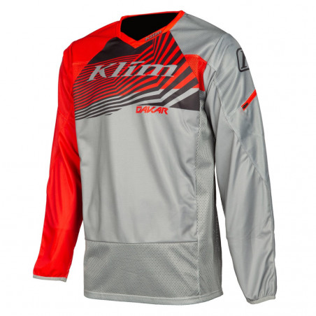 KLIM - MAGLIA MOTOCROSS DAKAR GRIGIO/ROSSO