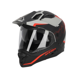 ACERBIS - CASCO MOTO ADVENTURE REACTIVE 22.06 NERO/GRIGIO/ROSSO