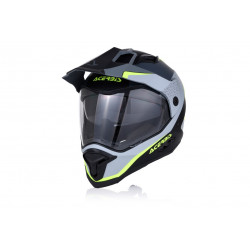 ACERBIS - CASCO MOTO ADVENTURE REACTIVE GRAFFIX VTR NERO/GRIGIO/GIALLO FLUO