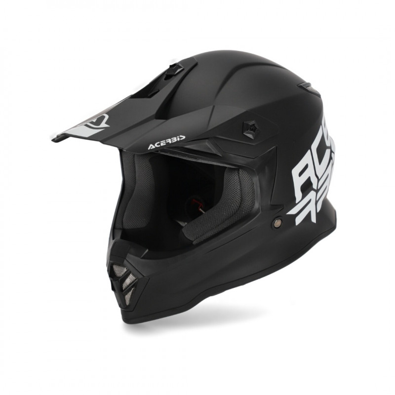 ACERBIS - CASCO MOTOCROSS IMPACT STEEL BAMBINO NERO