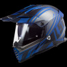 LS2 - CASCO MOTO ADVENTURE MX436 EVO MASTER NERO OPACO/BLU/BIANCO